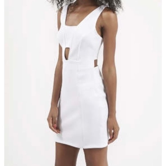 Topshop Dresses & Skirts - TOPSHOP Bralette Bodycon Dress White 4 NWT